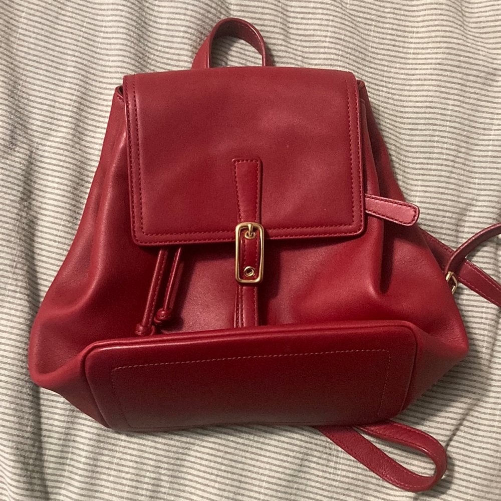 Coach 9858 series leather small backpack